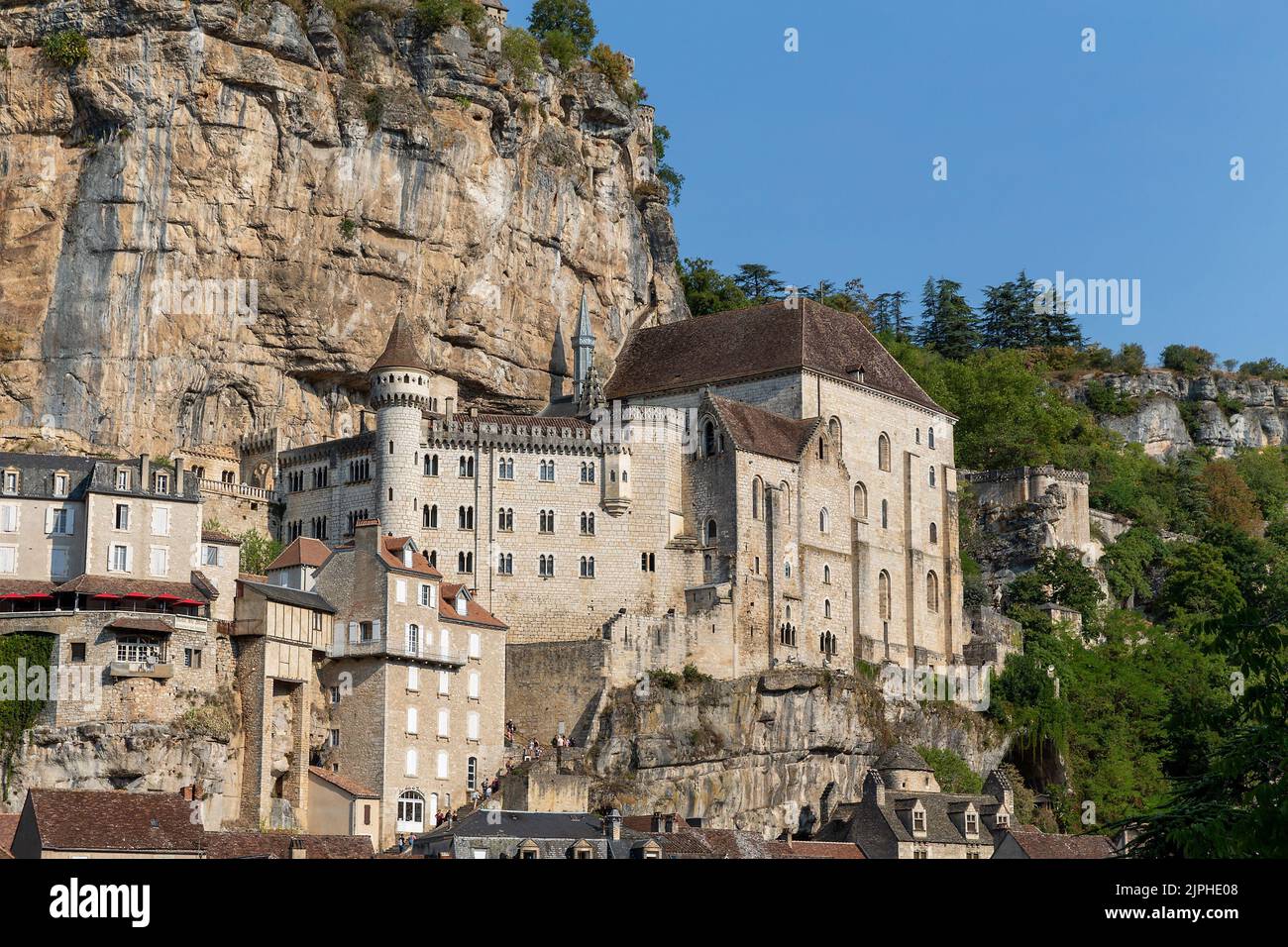 (C) Denis TRASFI / MAXPPP - à Rocamadour le 11-08-2022 - Banque D'Images