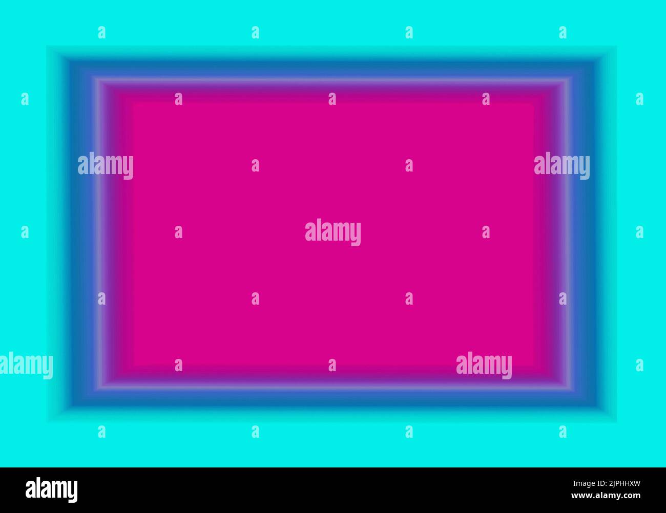 Cadre en cobalt et bleu arctique avec espace de copie magenta Banque D'Images