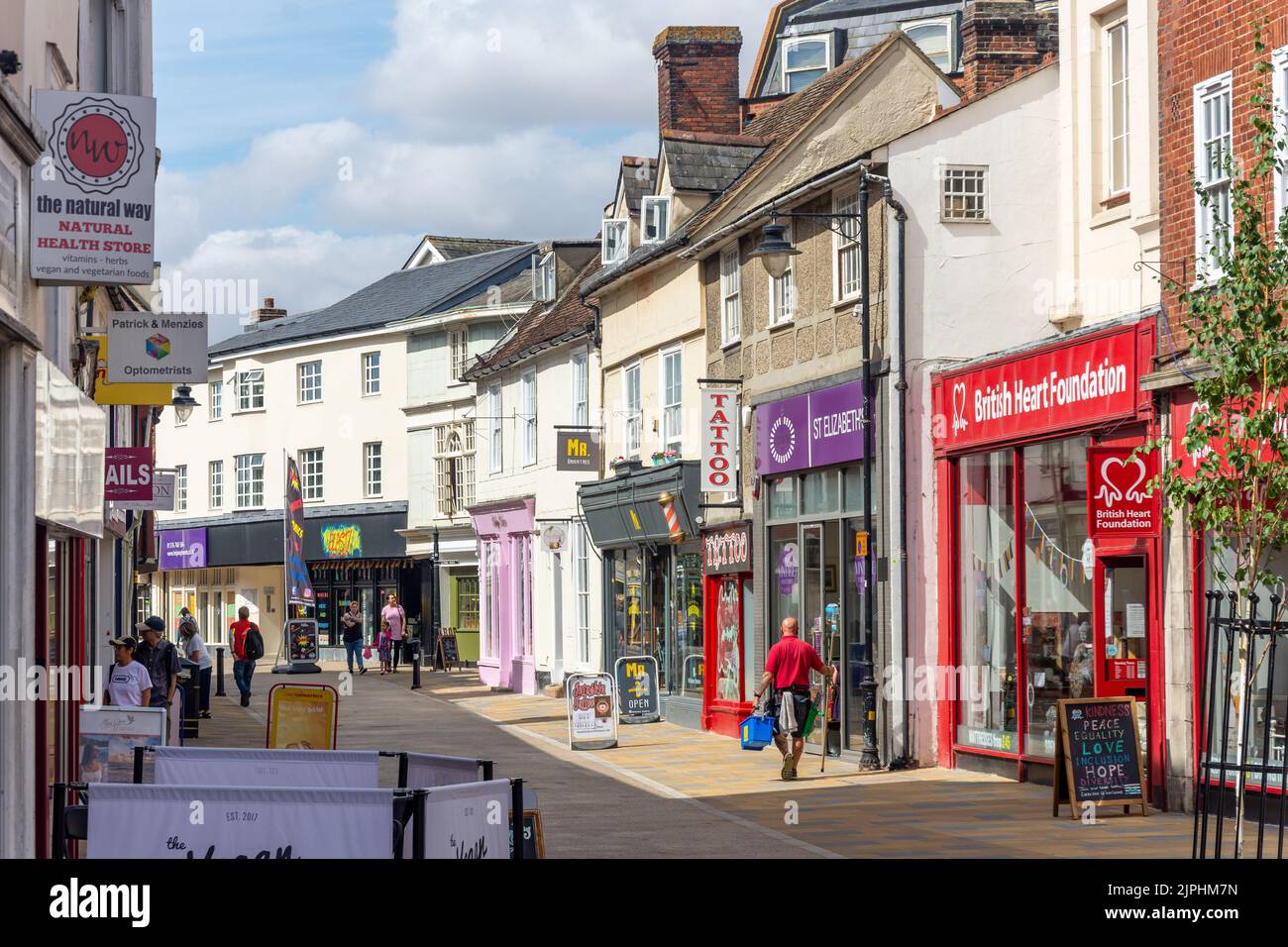 High Street, Braintree, Essex, Angleterre, Royaume-Uni Banque D'Images