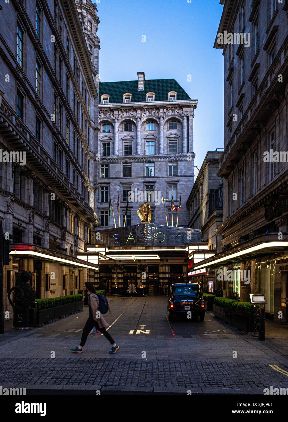 Savoy Hotel, Londres, Angleterre, Royaume-Uni. Banque D'Images