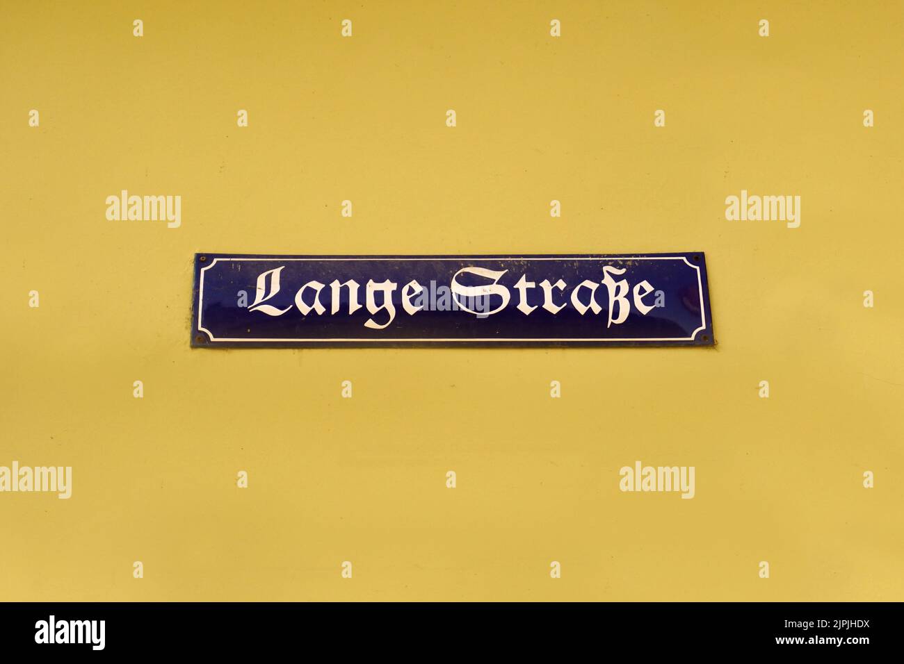 long road, deutsche schrift Banque D'Images