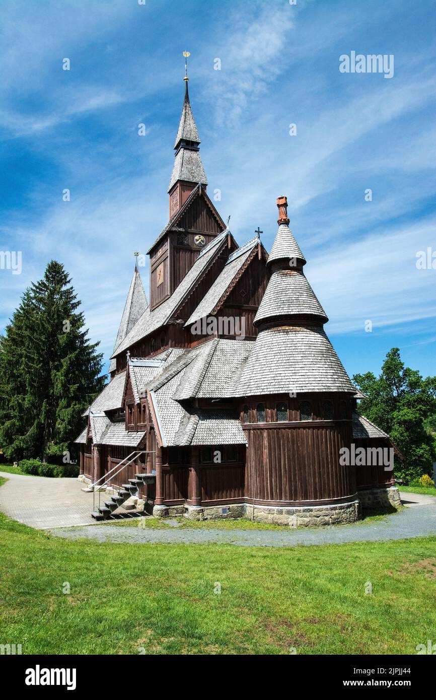 église de la rive, église de la tige de gustav adolf, églises de la rive, églises de gustav adolf Banque D'Images