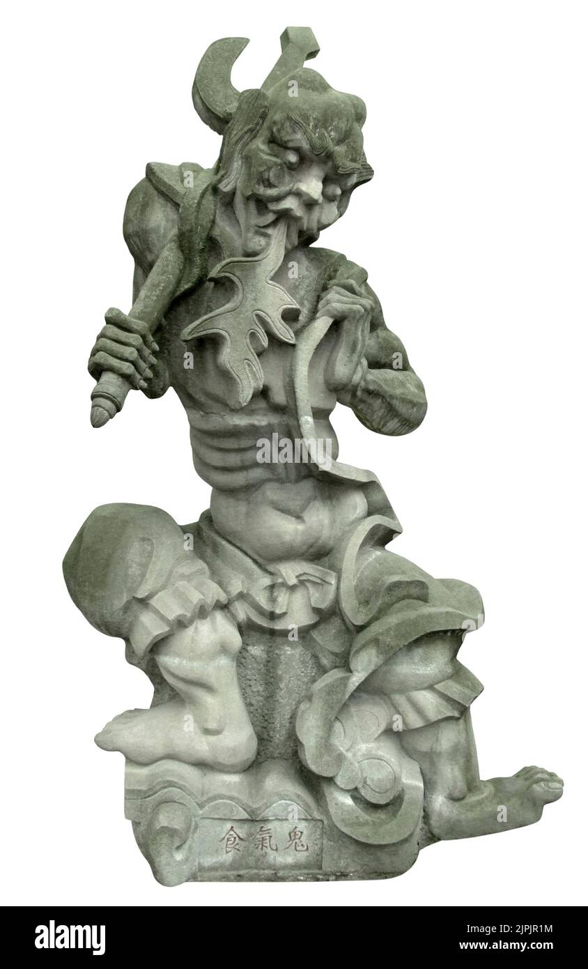 sculpture de pierre, démon, sculptures de pierre, démons Banque D'Images