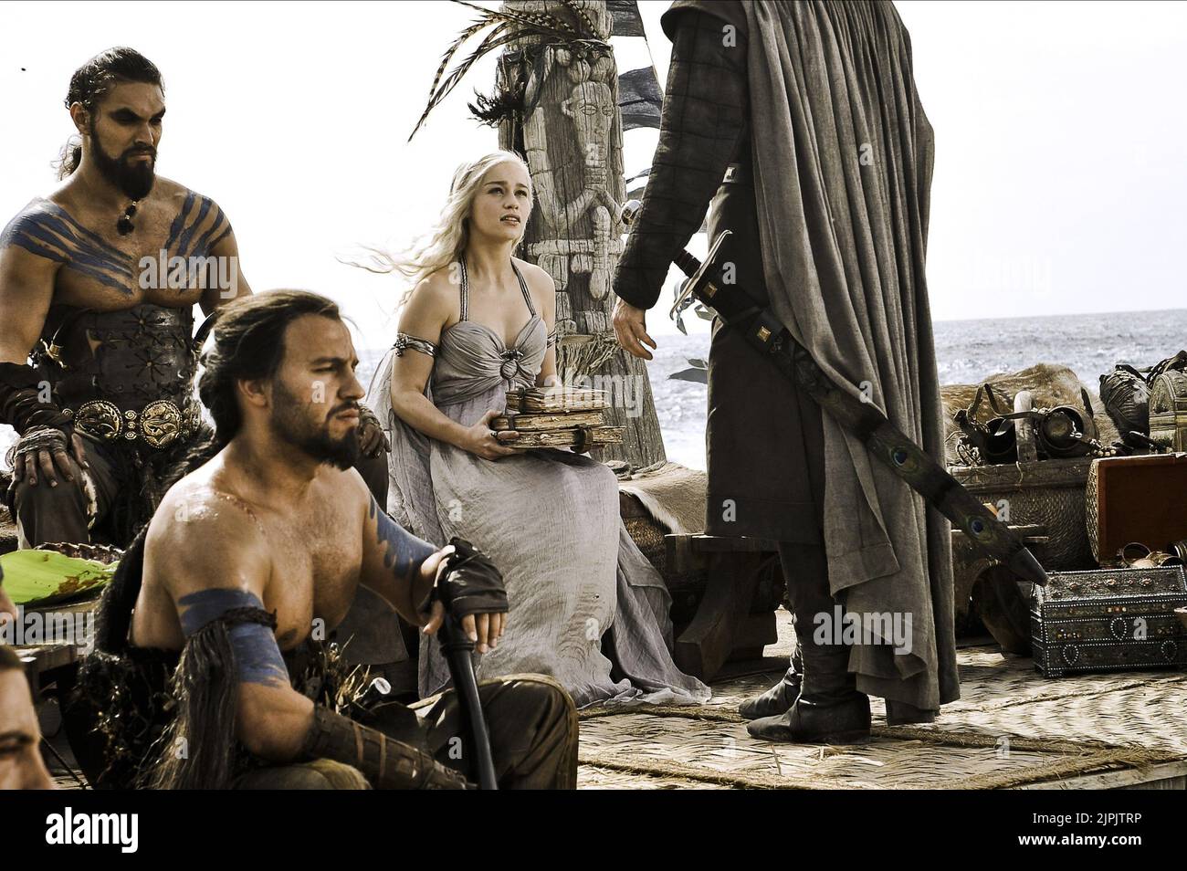 JASON MOMOA, DAR SALIM, EMILIA CLARKE, Game of thrones, 2011 Banque D'Images