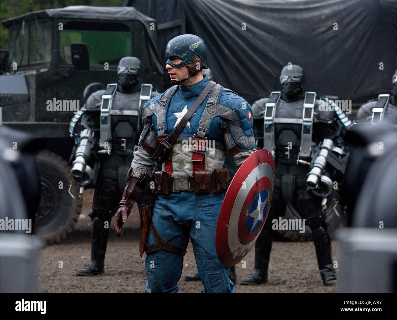 CHRIS EVANS, LE CAPITAINE AMERICA : LE PREMIER VENGEUR, 2011 Banque D'Images