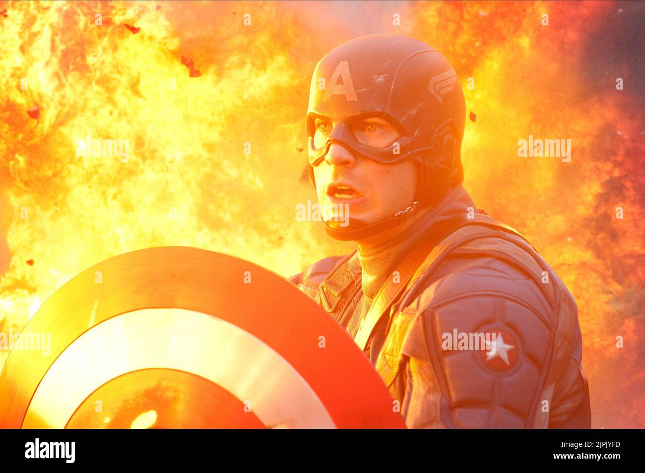 CHRIS EVANS, LE CAPITAINE AMERICA : LE PREMIER VENGEUR, 2011 Banque D'Images