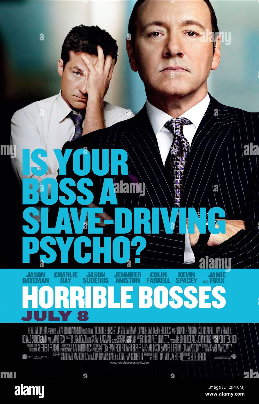 JASON BATEMAN, Kevin Spacey, HORRIBLE BOSSES, 2011 Banque D'Images