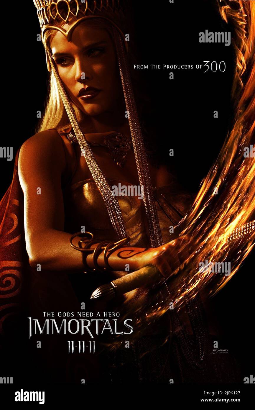 AFFICHE ISABEL LUCAS, IMMORTELS, 2011 Banque D'Images