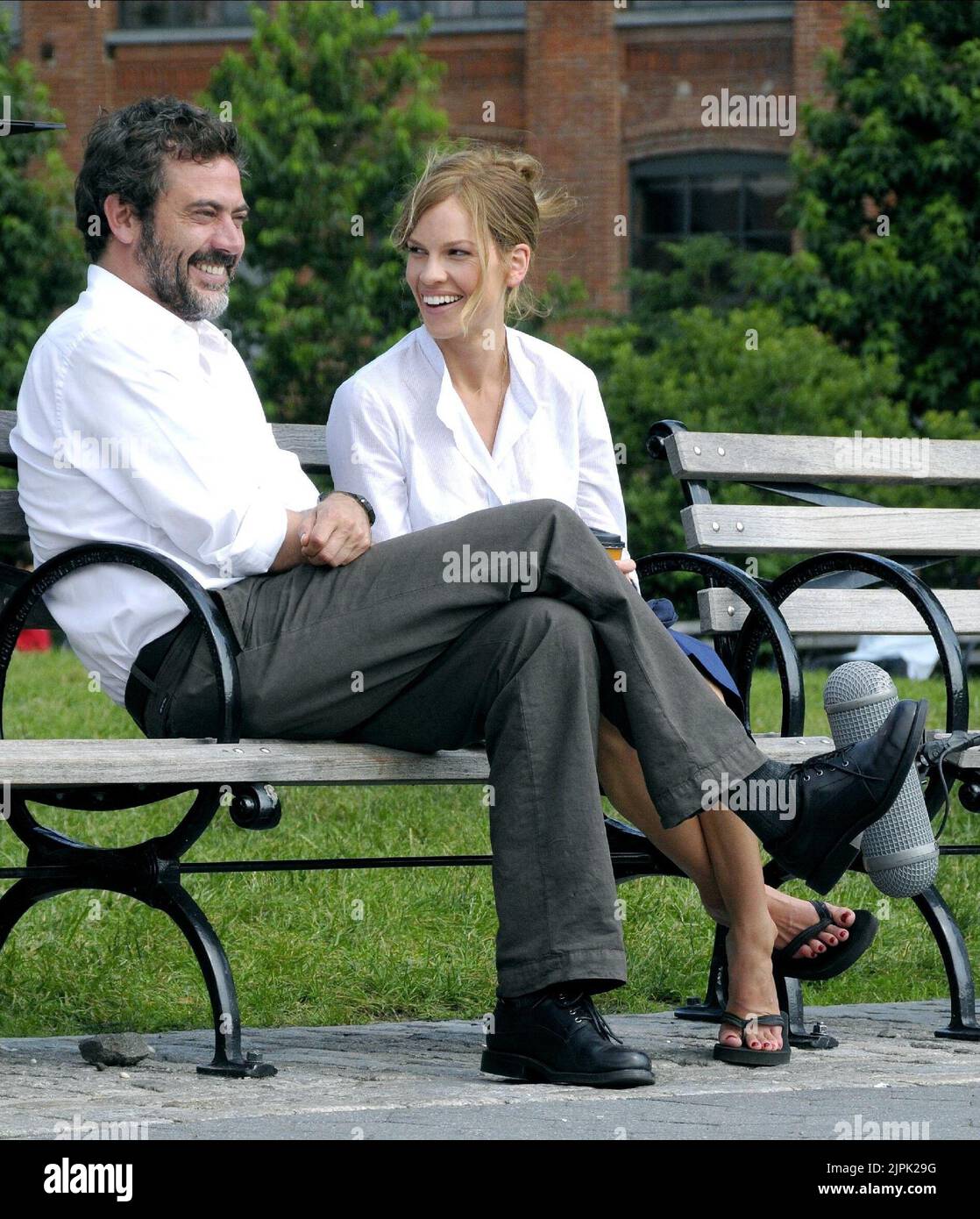 JEFFREY DEAN MORGAN, Hilary Swank, le résident, 2011 Banque D'Images