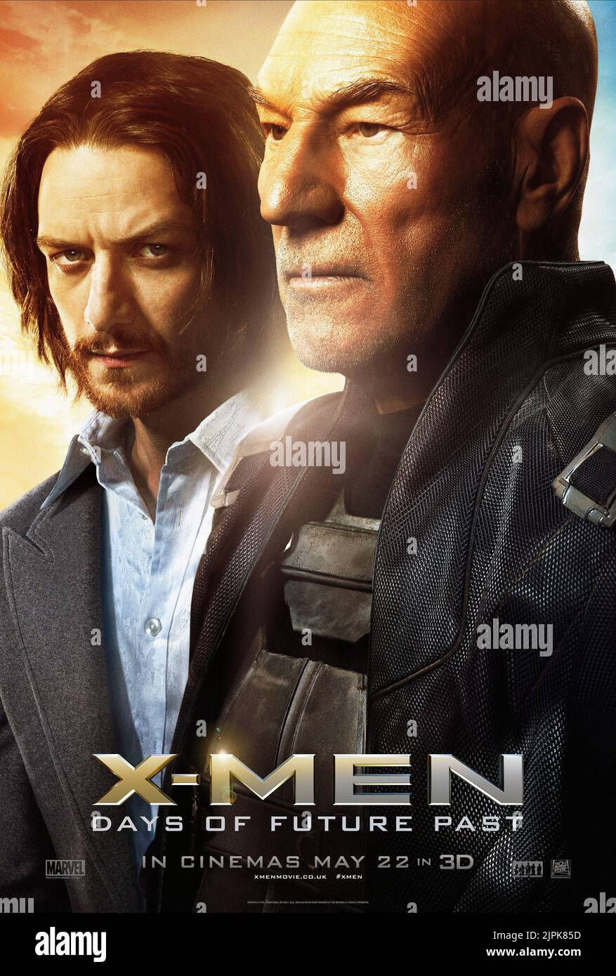 JAMES MCAVOY, PATRICK STEWART, X-MEN : PREMIÈRE CLASSE, 2011 Banque D'Images