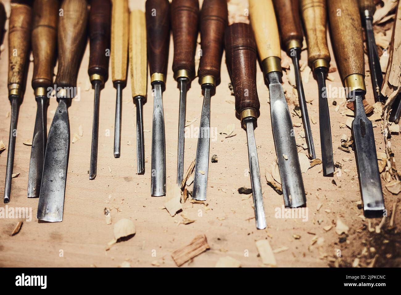 Si vous pouvez le rêver, vous pouvez le sculpter. L'intérieur d'un atelier d'artisans. Banque D'Images