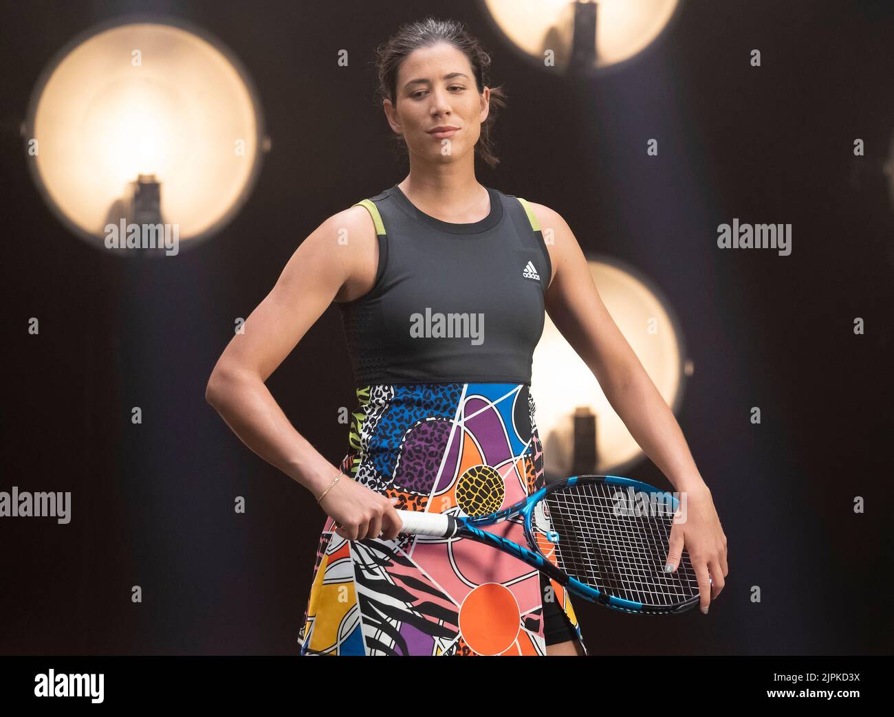 8 mars 2022 ; puits indiens, CA 2022 BNP Paribas Open Garbine Muguruza (ESP) Banque D'Images
