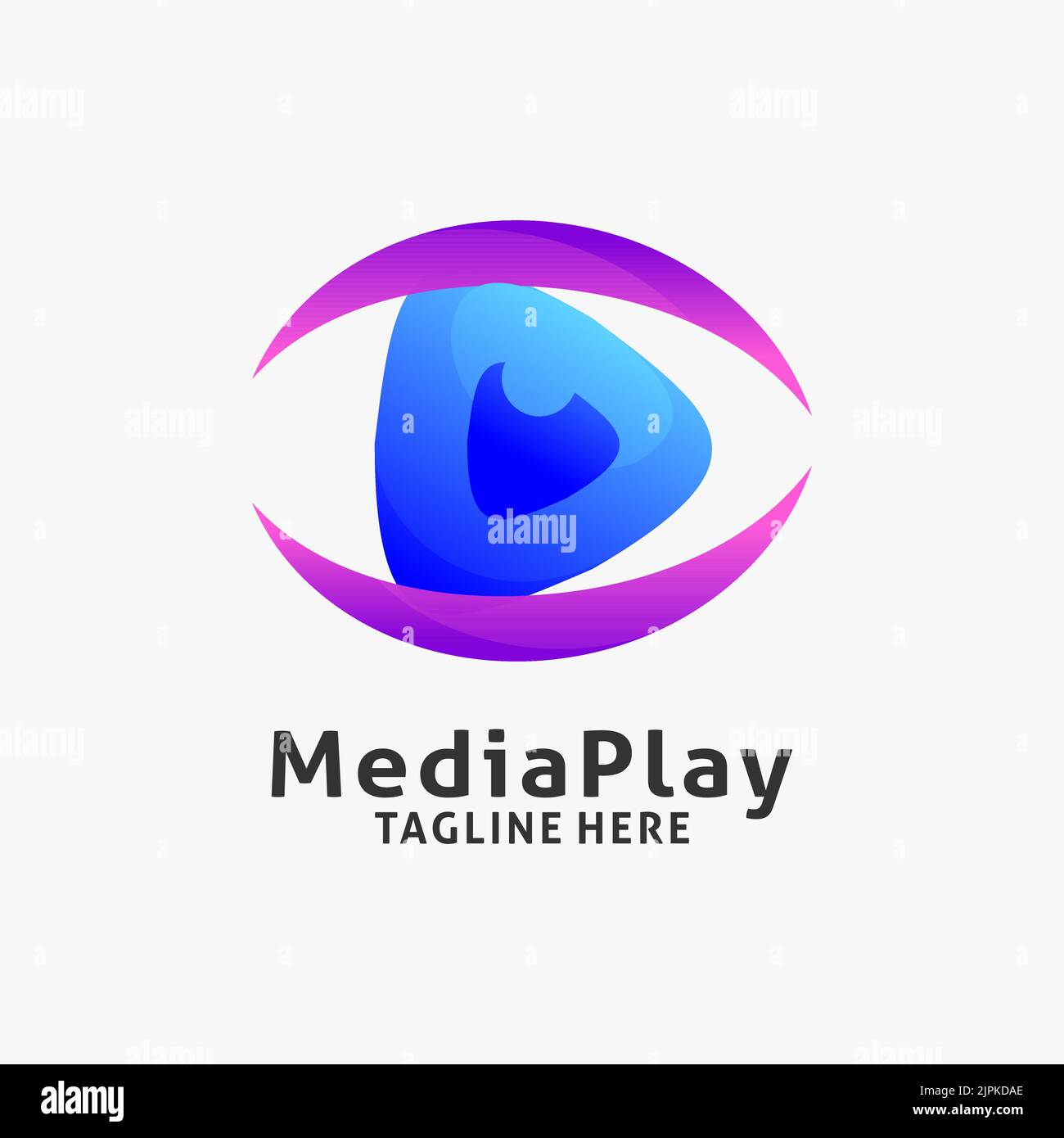 Logo Media Play Illustration de Vecteur