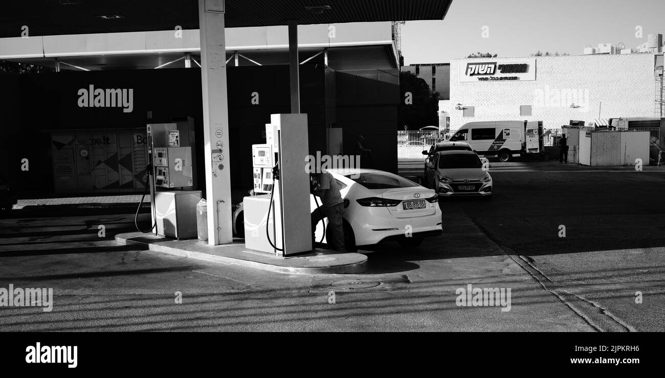 station d’essence Banque D'Images