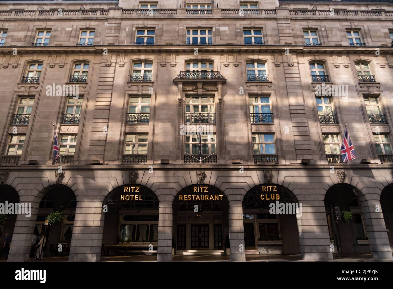 Vue sur le Ritz Hotel de Londres Banque D'Images