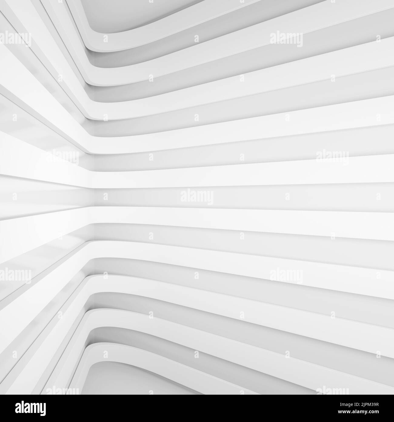 3D arrière-plan intérieur abstrait blanc Banque D'Images