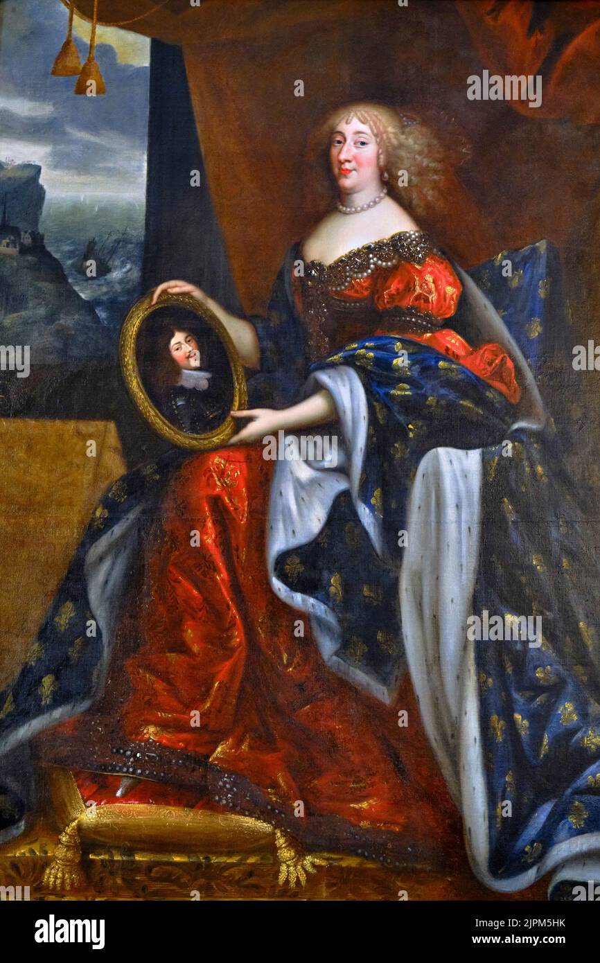 France, Loir-et-cher, Chambord, Château de Chambord, la Grande Mademoiselle ou Anne Marie Louise d'Orléans, Jean Nocret, 17th siècle Banque D'Images