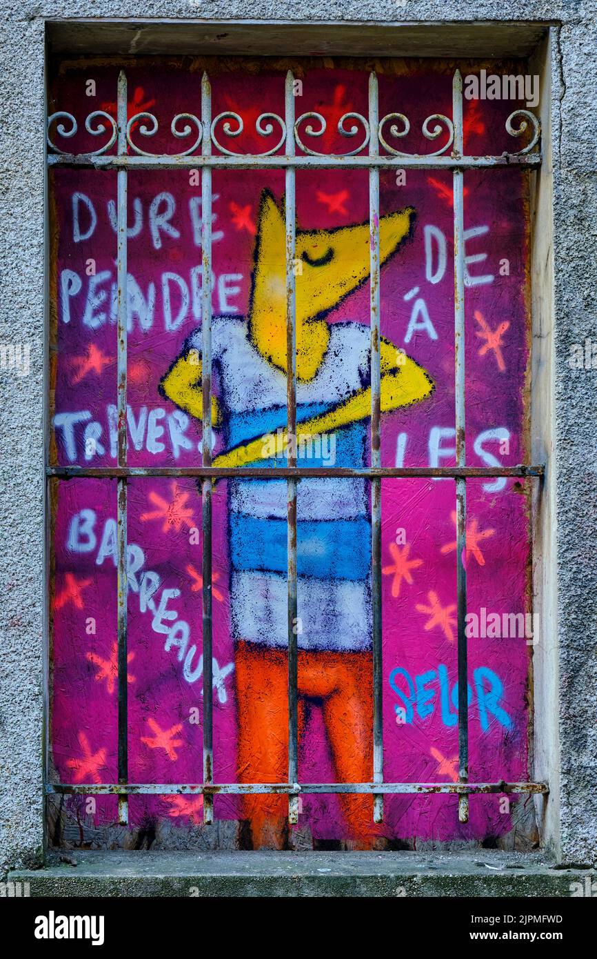 France, Loiret, Orléans, art de rue Banque D'Images