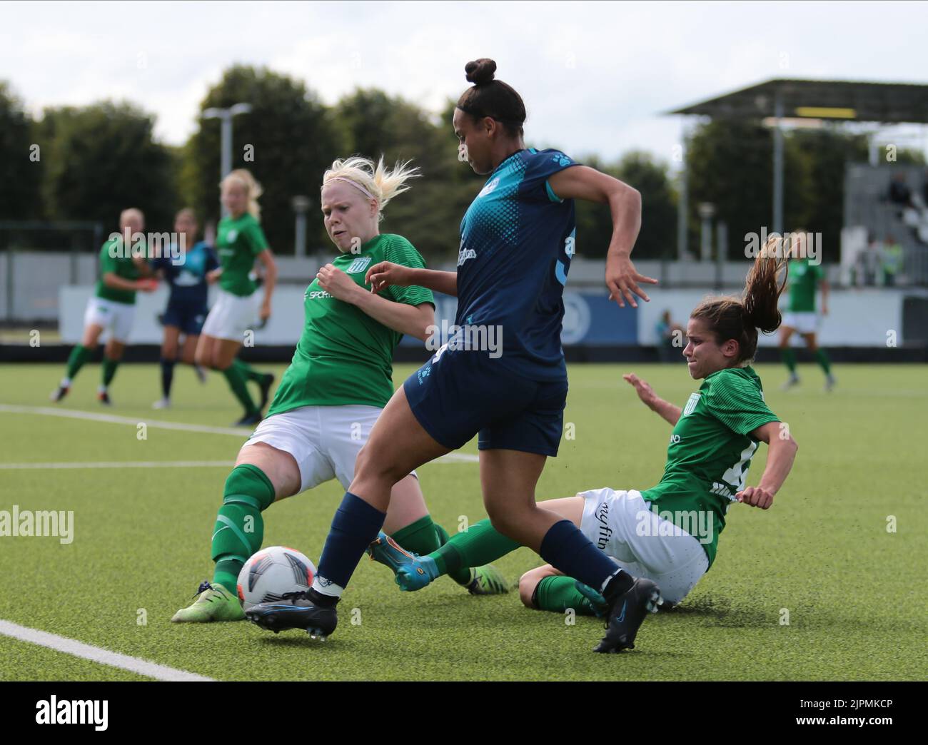 Vinovo, Italie. 18th août 2022. Batoul Khaled Dar Khalil de fc qiryat pendant le match du FC Tallin Flora et du FC qiryat lors du premier tour de qualification de la Ligue des champions de l'UEFA Womenâ&#X80;&#x99;s sur 18 août 2022 au terrain d'entraînement de Juventus, Turin, Italie. Photo Nderim Kaceli crédit: Agence de photo indépendante/Alamy Live News Banque D'Images