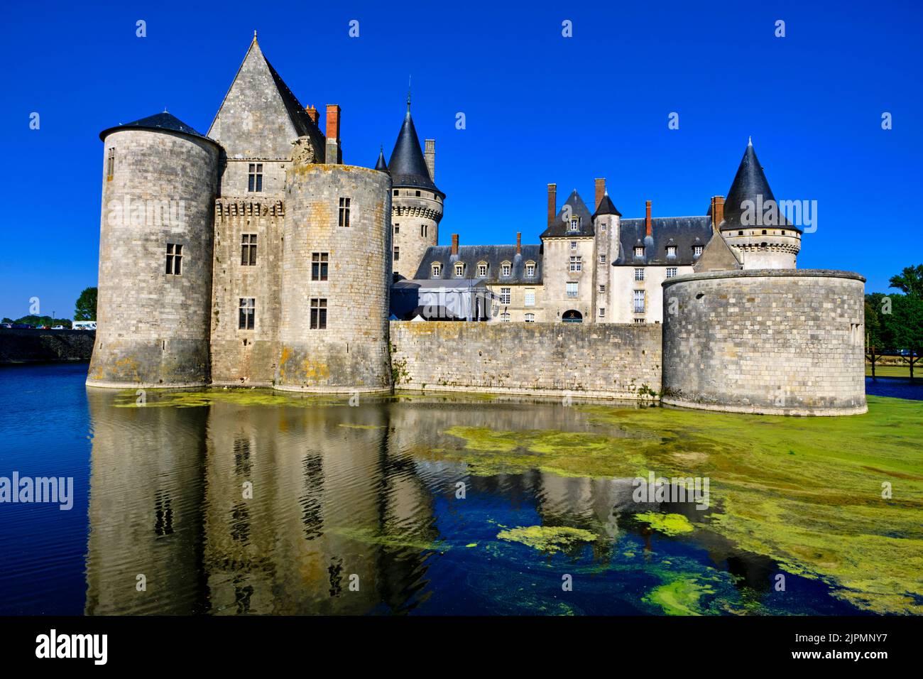 France, Loiret (45), Vallée de la Loire classée au patrimoine mondial de l'UNESCO, Sully-sur-Loire, Château de Sully-sur-Loire, XIVe-XVIIIe siècles Banque D'Images