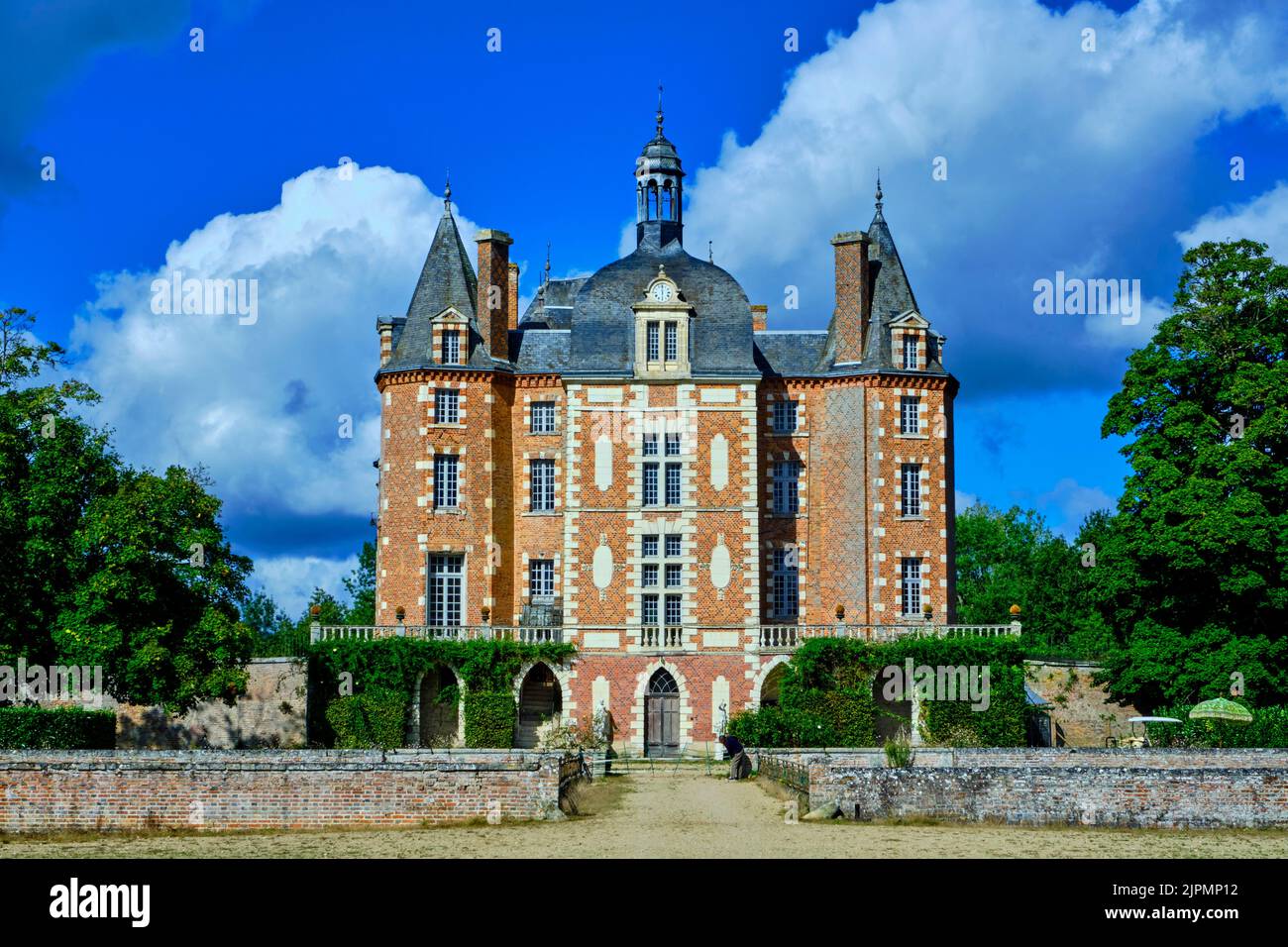 France, Loir-et-cher, Sologne, la Ferté-Imbault, le château détruit plusieurs fois fut reconstruit en 1627 par Jacques d'Estampes, Maréchal de France et de M Banque D'Images