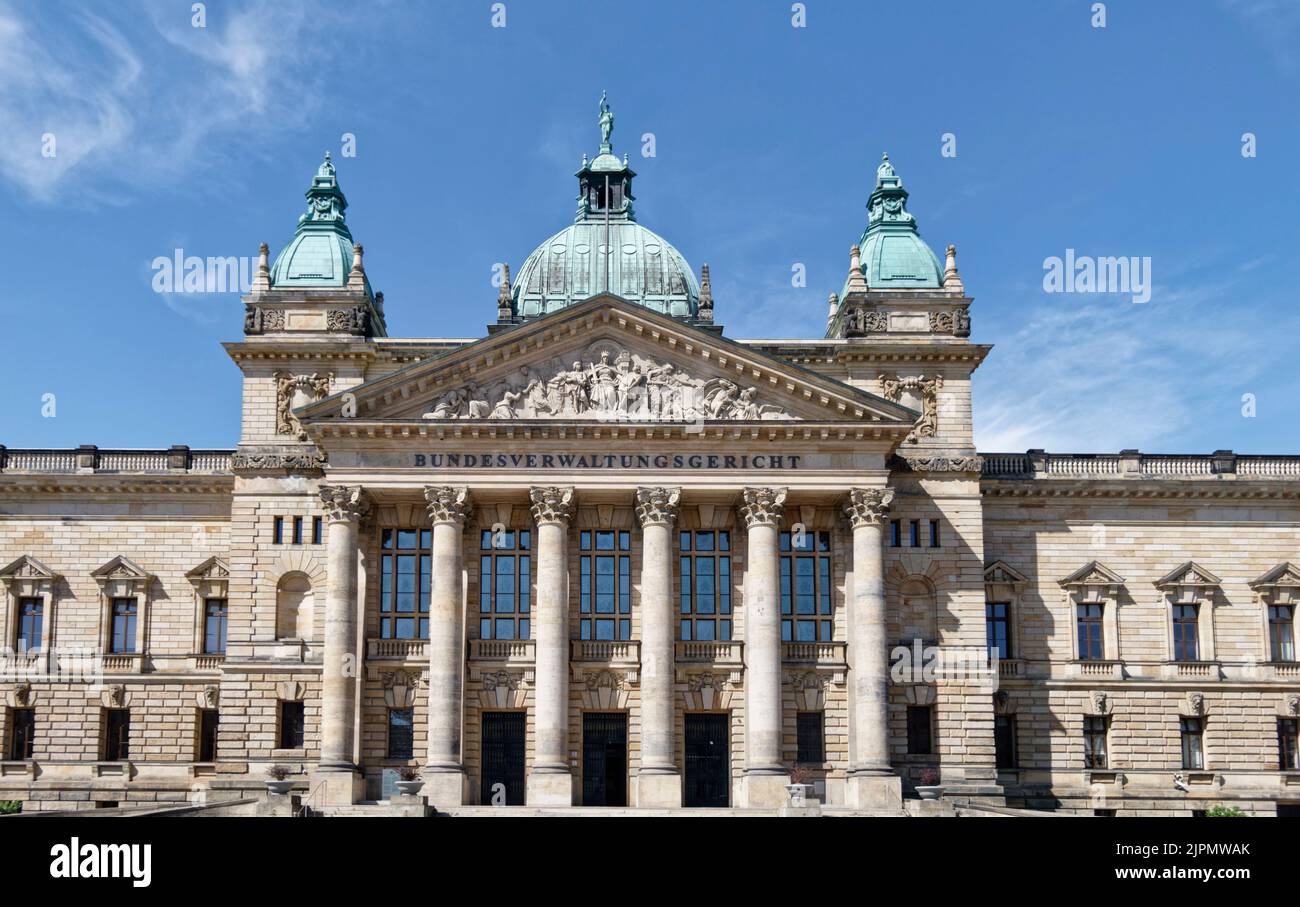 Bundesverwaltungsgericht à Leipzig, Sachsen, Ostdeutschland Banque D'Images