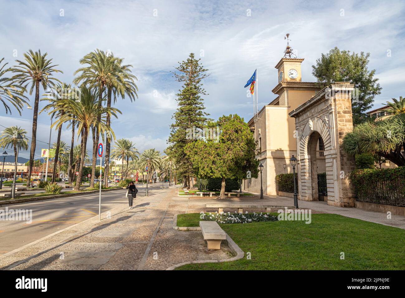 Palma de Majorque, Espagne. Le bâtiment Consolat de Mar (Consulat de la Mer), site actuel du Président des Iles Baléares Banque D'Images