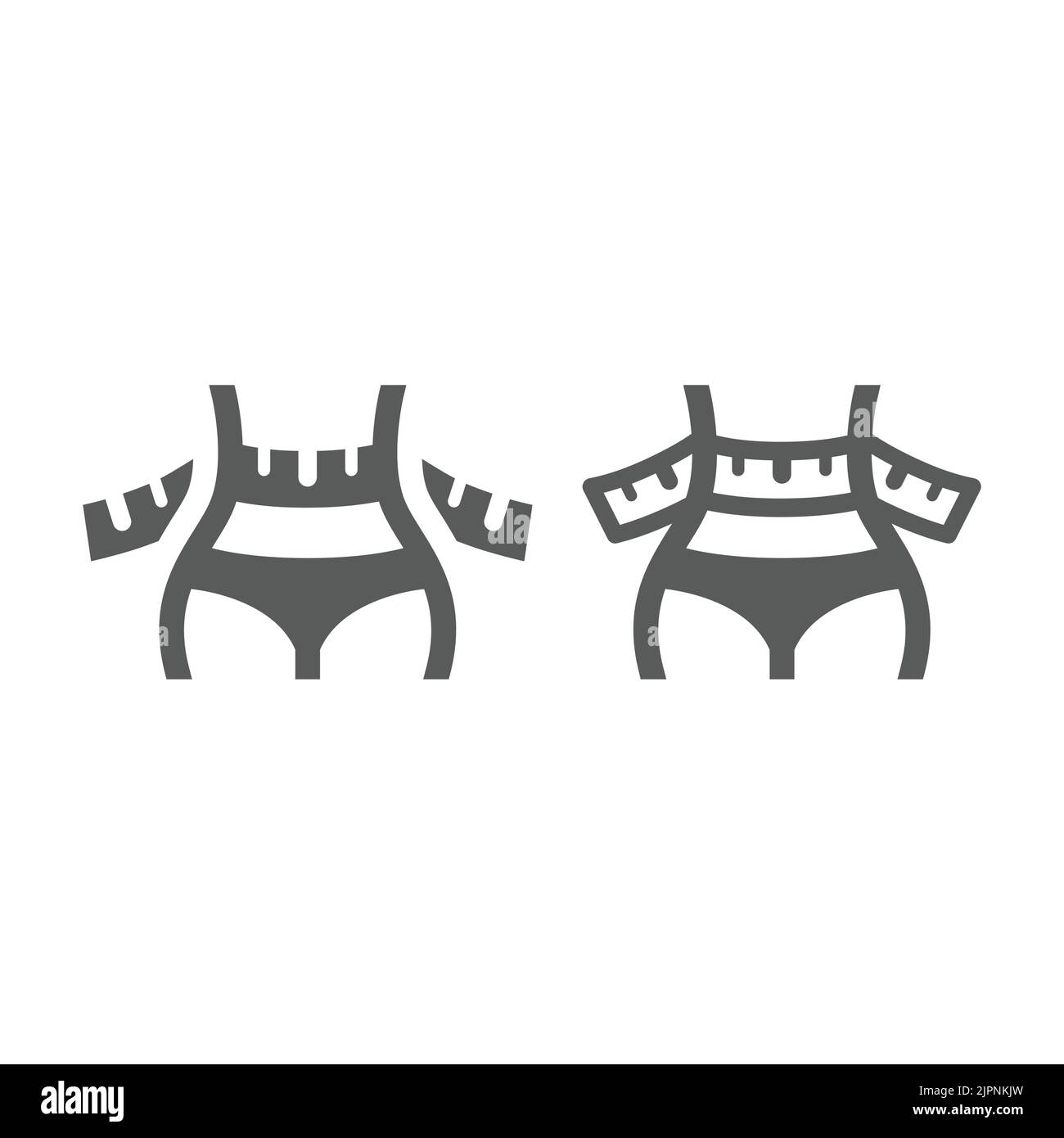 Icône représentant une ceinture ou un ventre féminin et un vecteur de ruban de mesure. Femme taille corps, symbole de perte de poids plein. Illustration de Vecteur