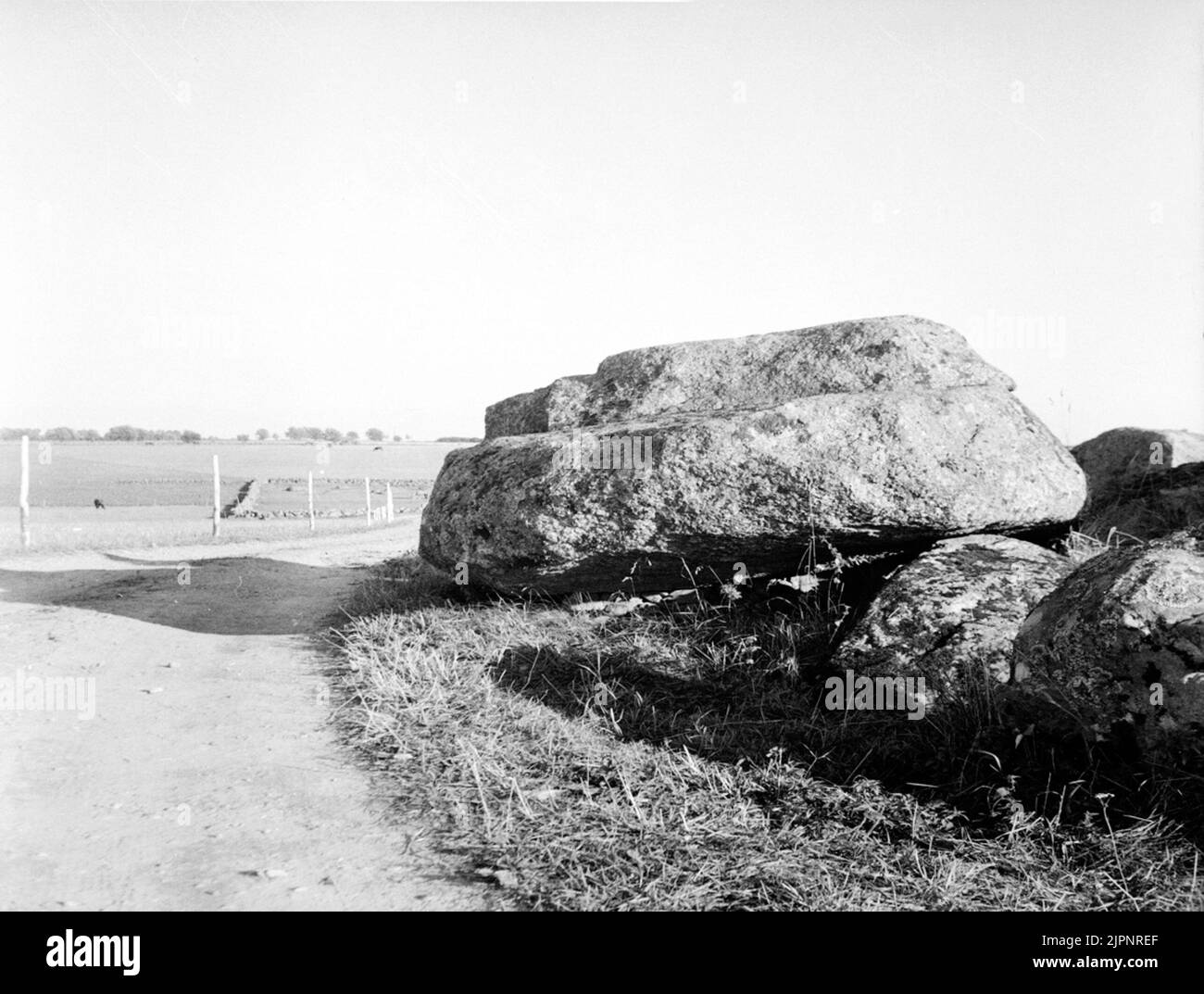 D.E. Falköpings Västra. Lilla Sikagården. Gånggrift. D.E. Falköpings Västra. Lilla Sikagården. Gånggrift. Banque D'Images