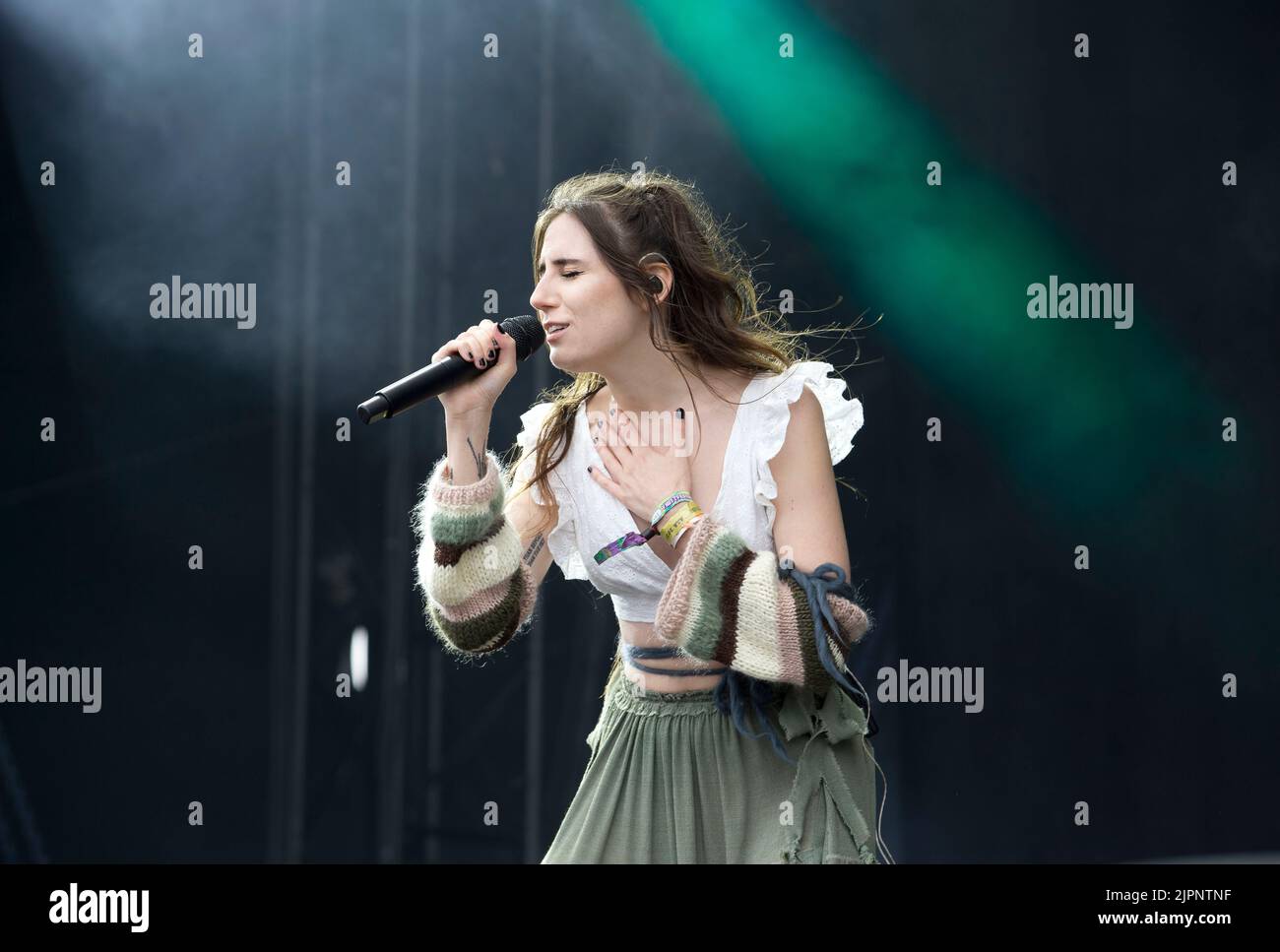 Pikehall Derbyshire UK 30.7.2022 Dodie joue sur la scène principale au festival ynot annuel au pikehall derbyshire Picture Dorothy Miranda Clark Banque D'Images