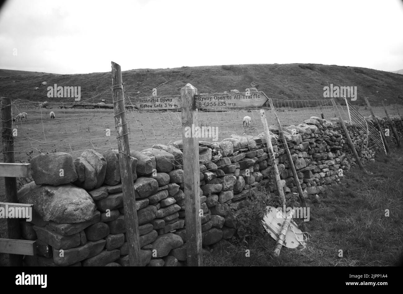 Yorkshire Dales sentier et Byway ouvert à tous les types de circulation Banque D'Images
