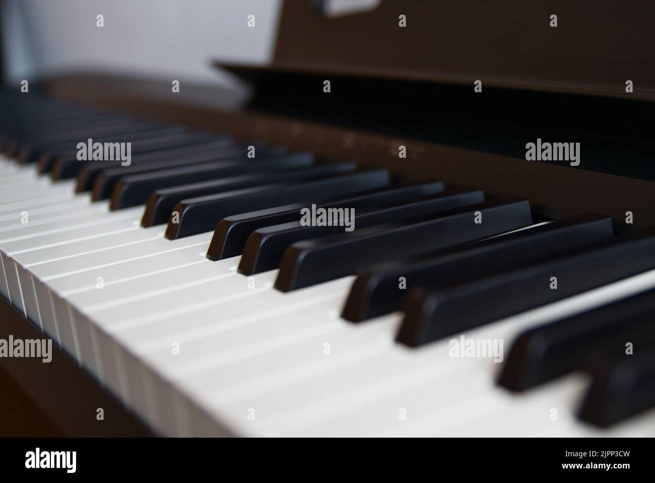 Image d'arrière-plan du piano, apprendre à jouer du piano. La vie des musiciens. Musique live. Banque D'Images