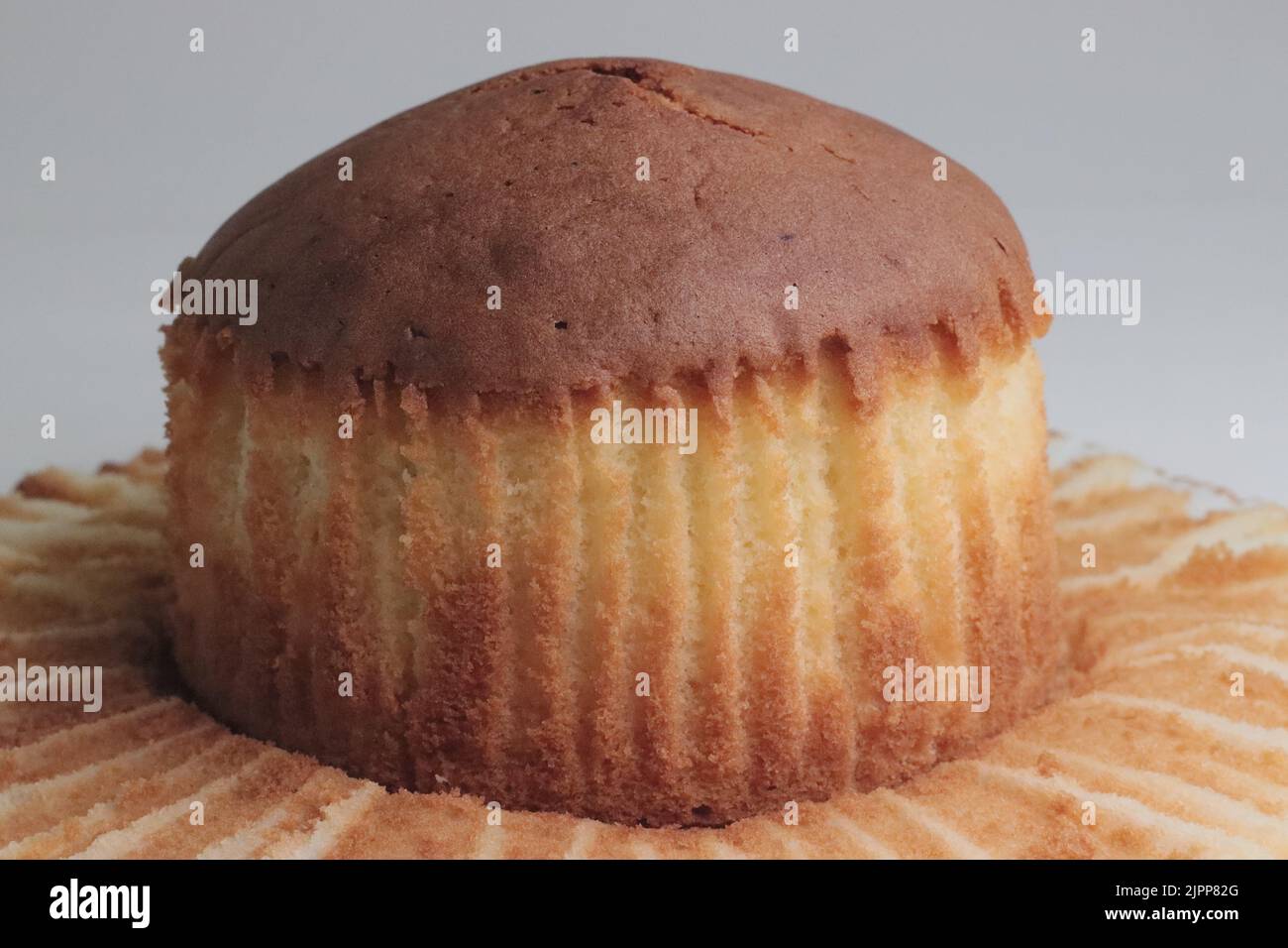 Gâteau Mawa. C'est un gâteau riche et délicieux fait avec des solides de lait séchés évaporés, de la farine tout usage, du beurre, du lait, de la crème et du sucre. Prise de vue sur bac blanc Banque D'Images