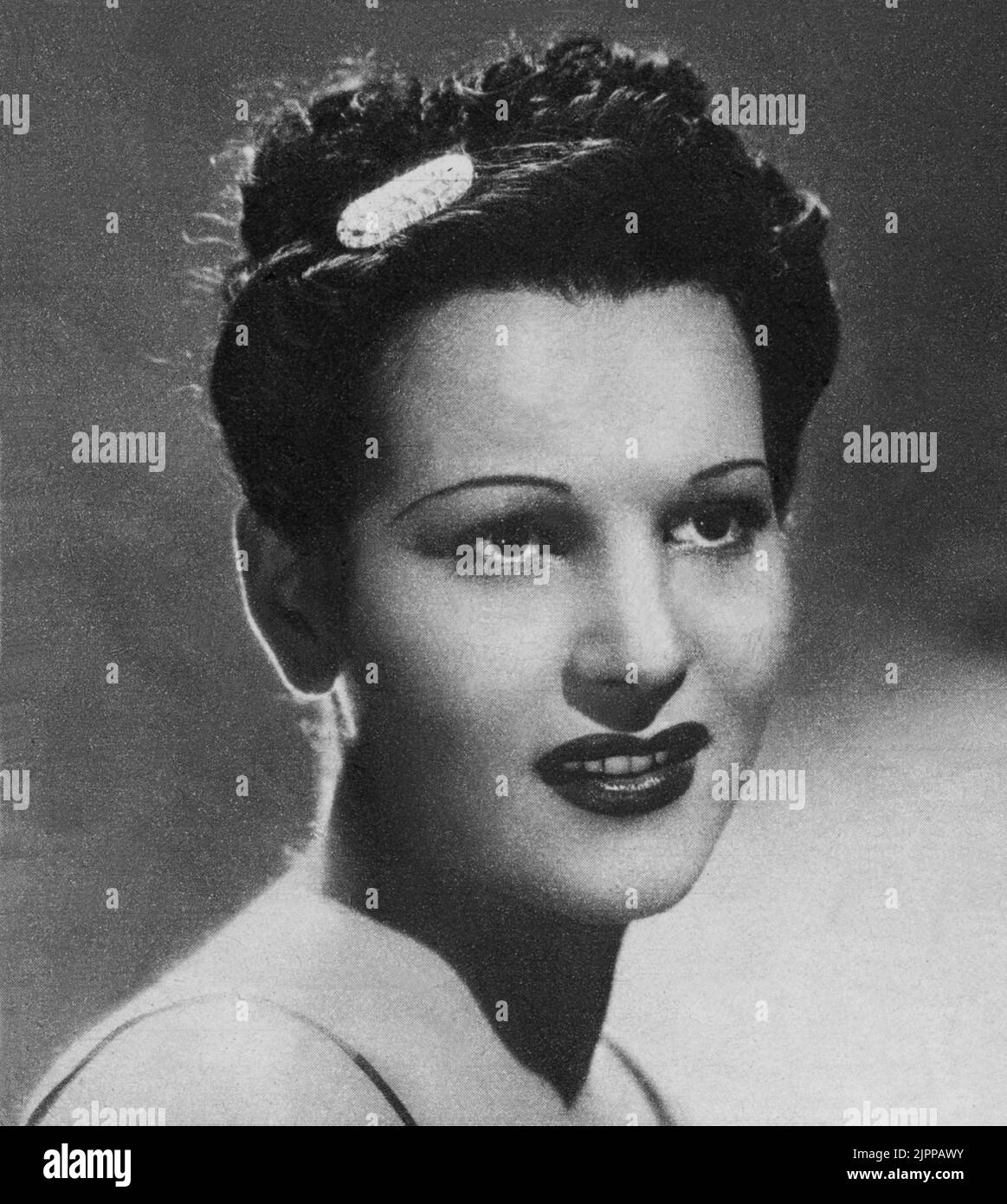 1942 environ ITALIE. : L'actrice italienne LUISA FERIDA ( 1914 - 1945 ) , tuée par des partisans italiens pour sa collaboration avec le fasciste Repubblica di Salò - ATTRICE - Osvaldo Valenti - CINÉMA - TELEFONI BIANCHI - FASCISTA - FASCISMO - R.S.I. - ANNI QUARANTA - 40 - RESISTENZA - COLLABORAZIONISMO - collaborazionista --- Archivio GBB Banque D'Images