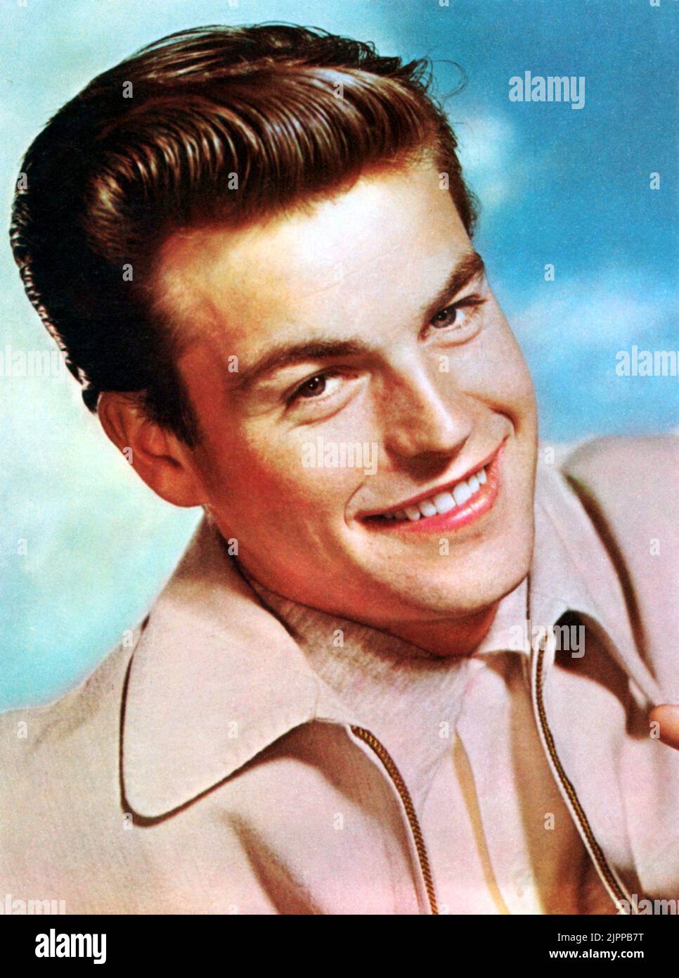 1953 environ : L'acteur Robert WAGNER ( né le 10 février 1930 à detroit , Michigan ) , 20th Century Fox pubblicity STILL - CINÉMA - sourire - sorriso - adolescents idole - sexe-symbole - sexe-symbole --- Archivio GBB Banque D'Images