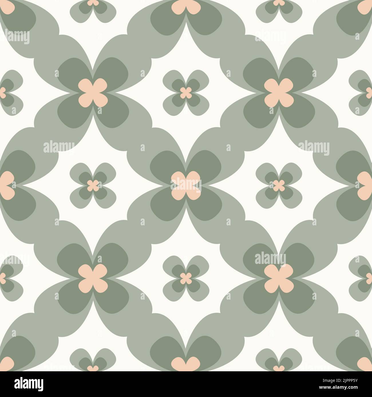 Motif vectoriel rétro sans couture des modèles 60s, 70s. Illustration de Vecteur