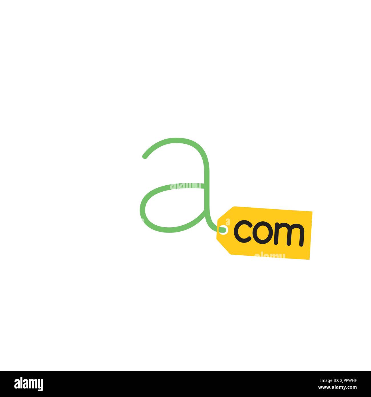 Une icône de signe COM, un modèle de logo Illustration de Vecteur