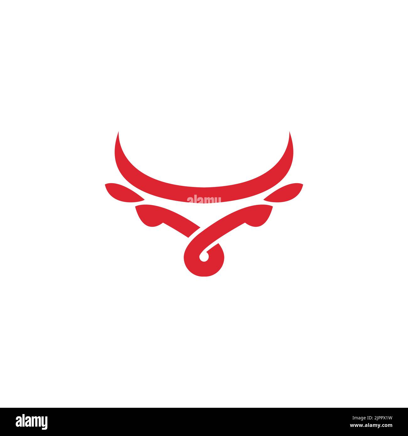 Logo de boucher, icône de viande de vache, silhouette de vache Illustration de Vecteur