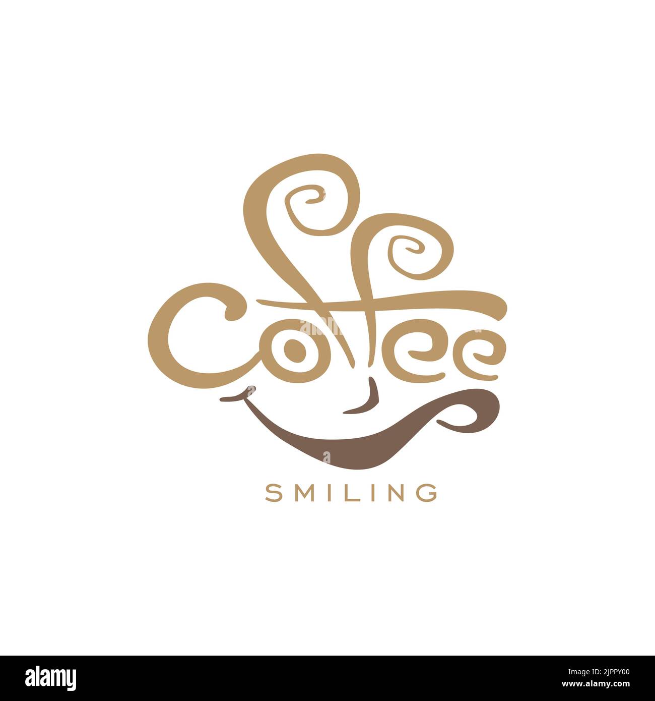 Logo du café, symbole du logo du café-restaurant Illustration de Vecteur
