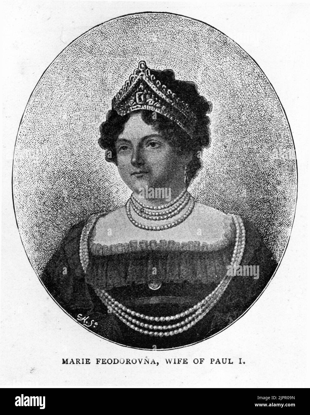 Maria Feodorovna; née Duchesse Sophie Dorothea de Württemberg; (1759 – 1828) Empress Consort de Russie comme deuxième épouse de l'empereur Paul I. Banque D'Images
