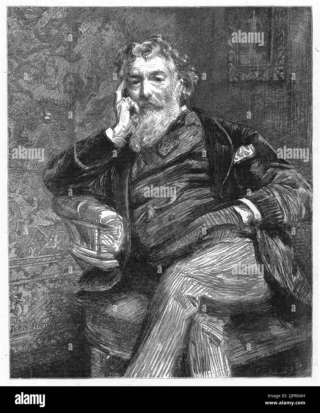 Frédéric Leighton, 1st Baron Leighton, PRA (1830 – 1896), connu sous le nom de Sir Frederic Leighton entre 1878 et 1896, peintre britannique, dessinateur et sculpteur. Ses œuvres dépeignaient des sujets historiques, bibliques et classiques dans un style académique. Banque D'Images