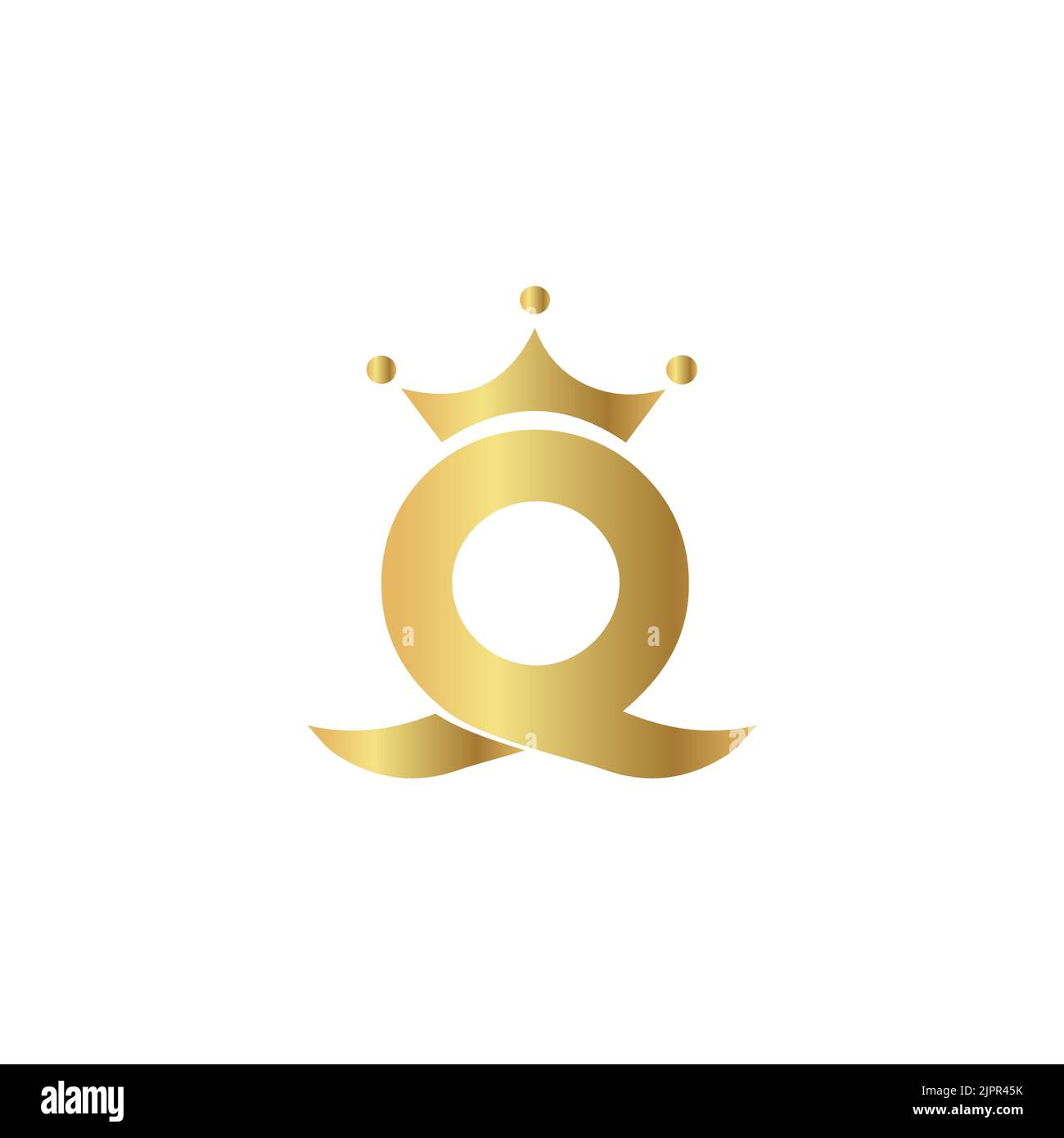 logo royal de luxe circulaire doré, emblème de décoration Illustration de Vecteur