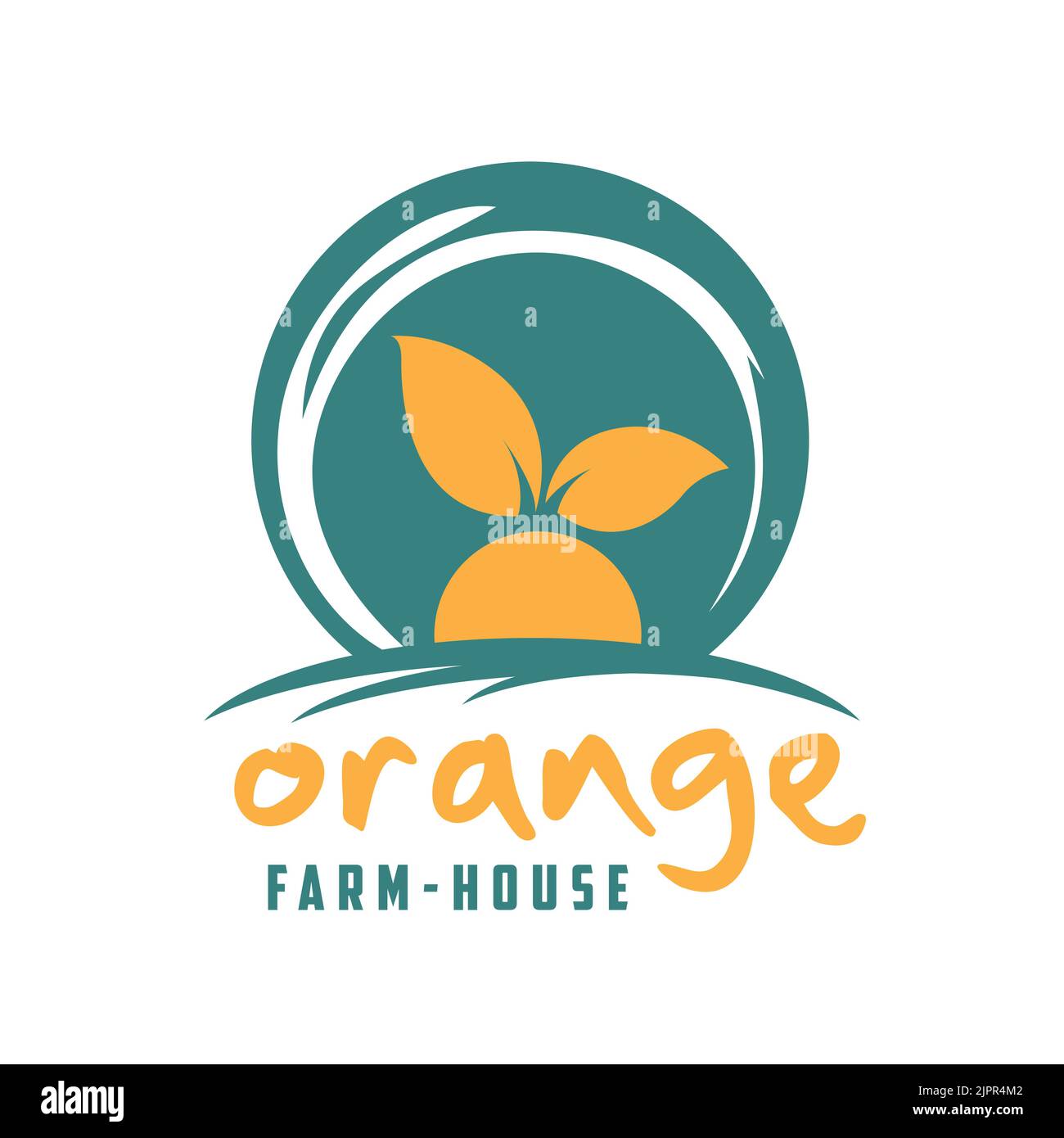 logo e orange, police orange, graphique Illustration de Vecteur