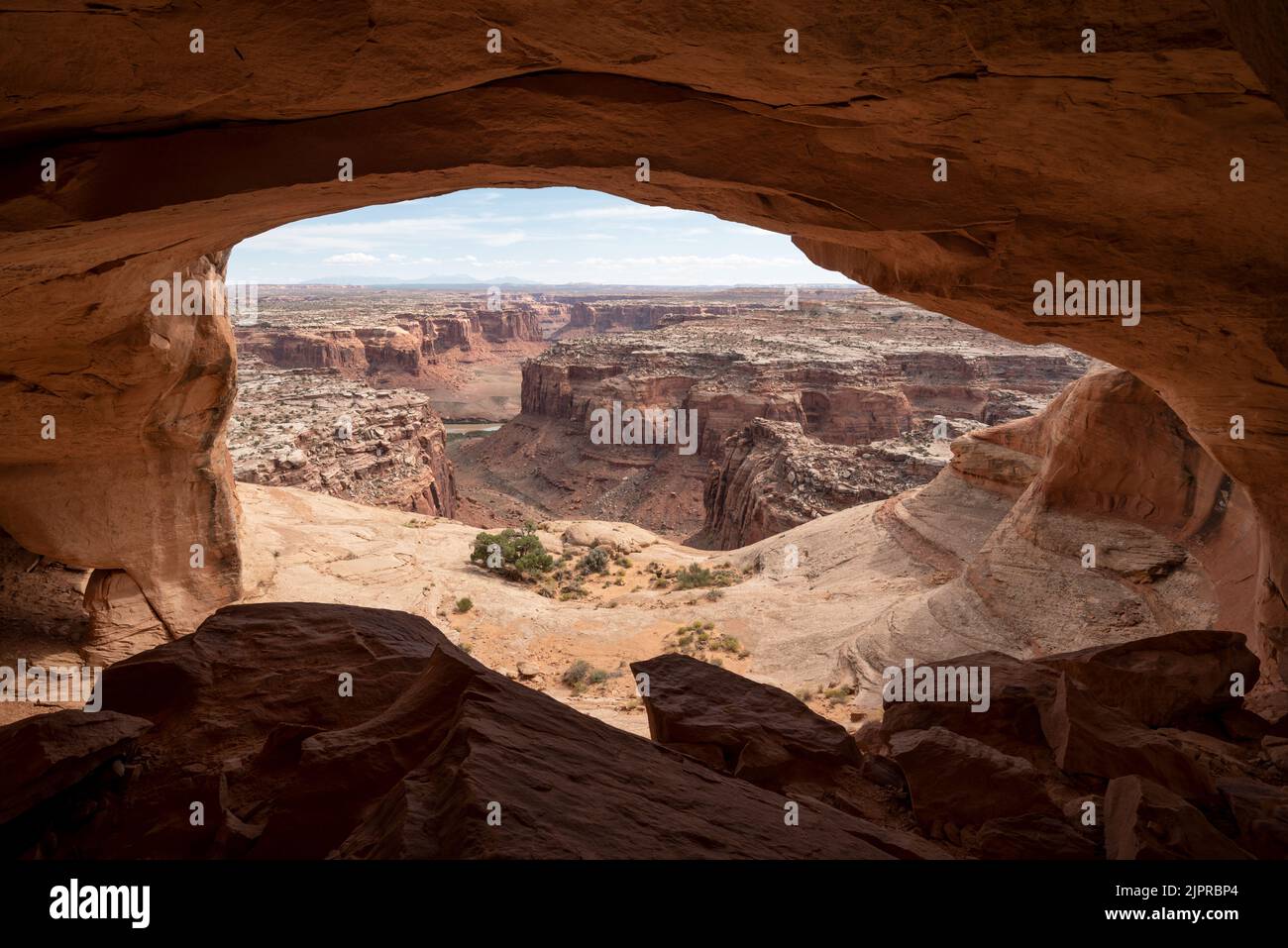 Arche naturelle à Five Arches, Utah du Sud. Banque D'Images