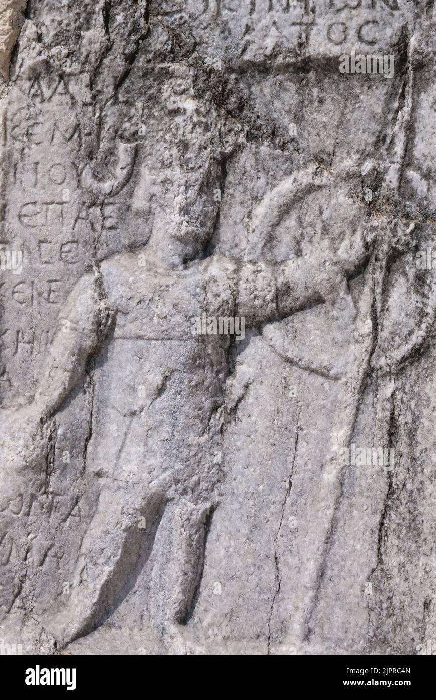 Bas-relief mural en céramique émaillée, Grèce antique (D'occasion) à