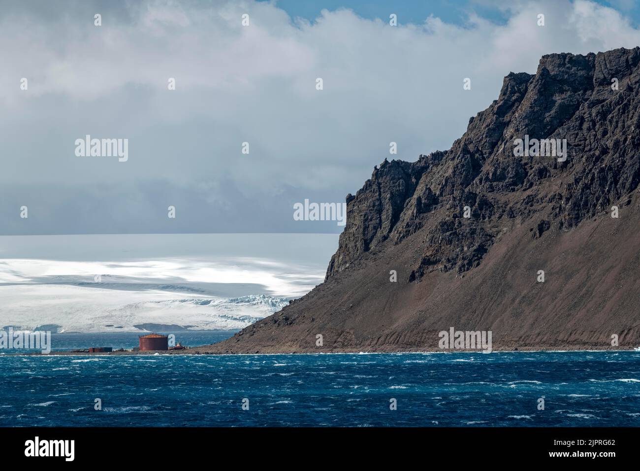 Îles Shetland Sud Admiralty Bay Arctowsky Station Pologne Antarctique Banque D'Images