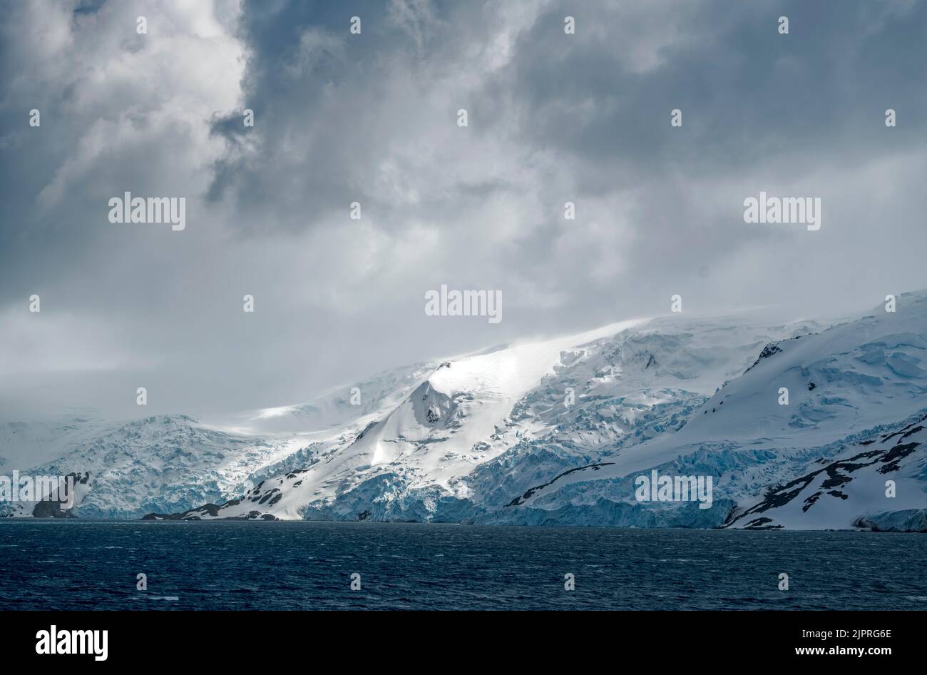 South Shetland Island Paysage glaciaire Antarctique Banque D'Images