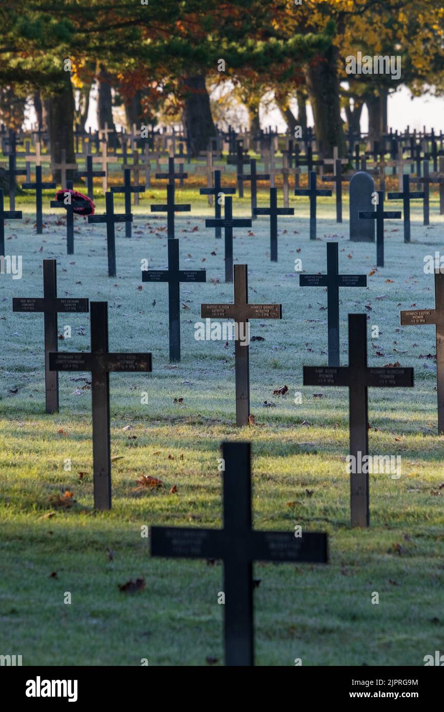 Cimetière militaire allemand de Neuville St Vaast, près d'Arras 033 Banque D'Images