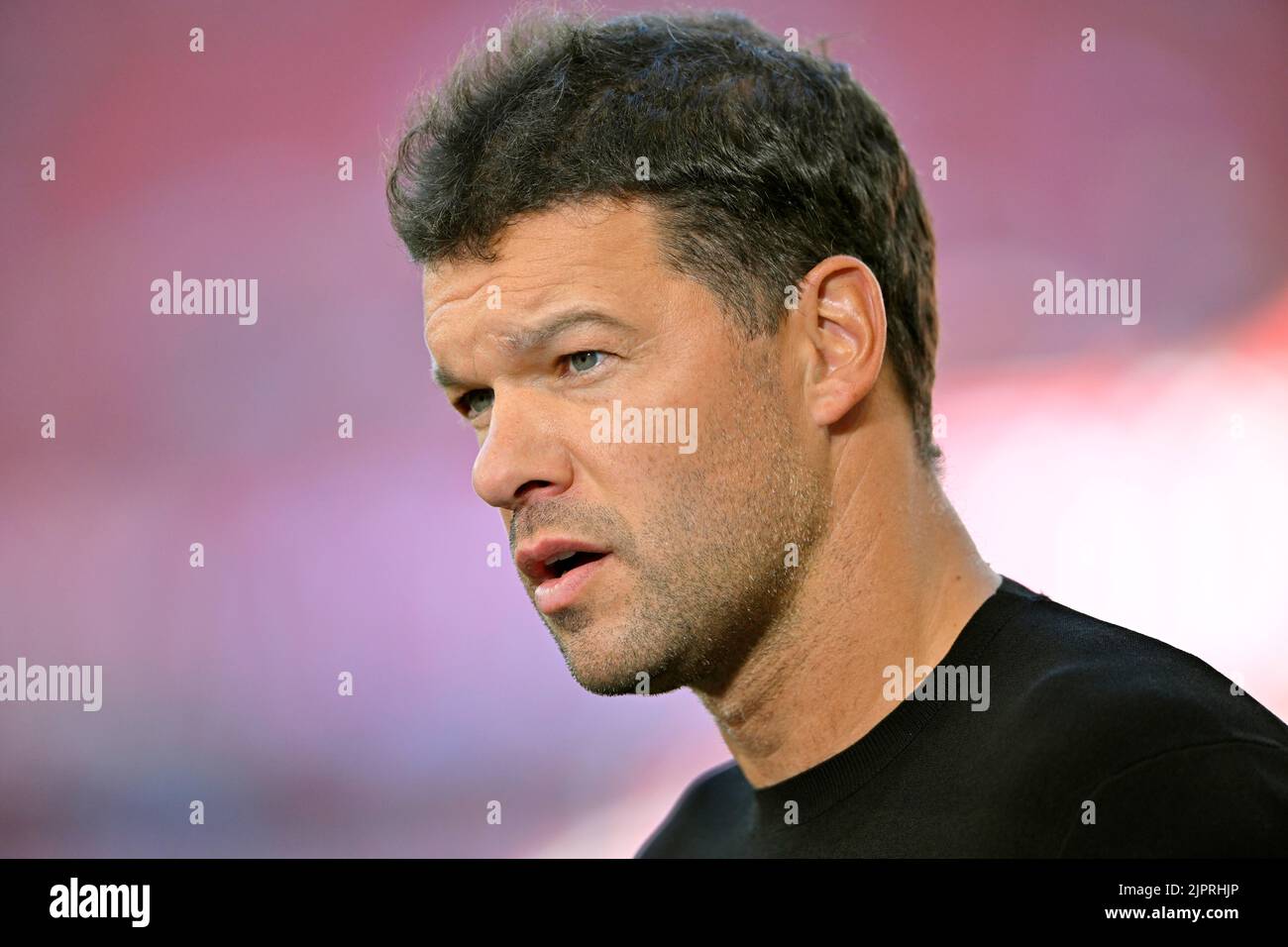 Michael Ballack, expert en télévision, Allianz Arena, Munich, Bavière, Allemagne Banque D'Images