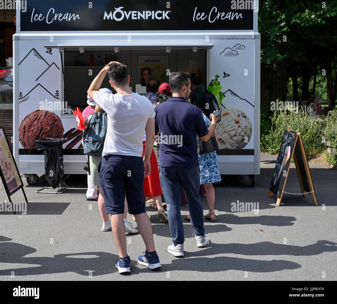 Kiosque à glace Moevenpick Banque D'Images